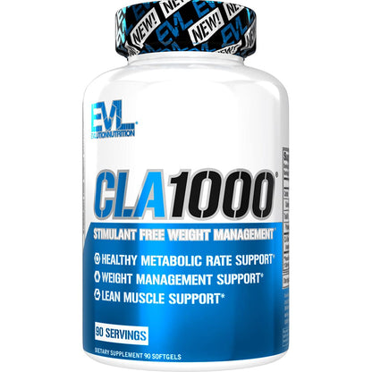 Evlution CLA 1000mg Pills – Fat Burn & Metabolism (Stimulant-Free)