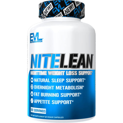 Evlution Nutrition NiteLean Night Time Fat Burner - Sleep & Weight Loss