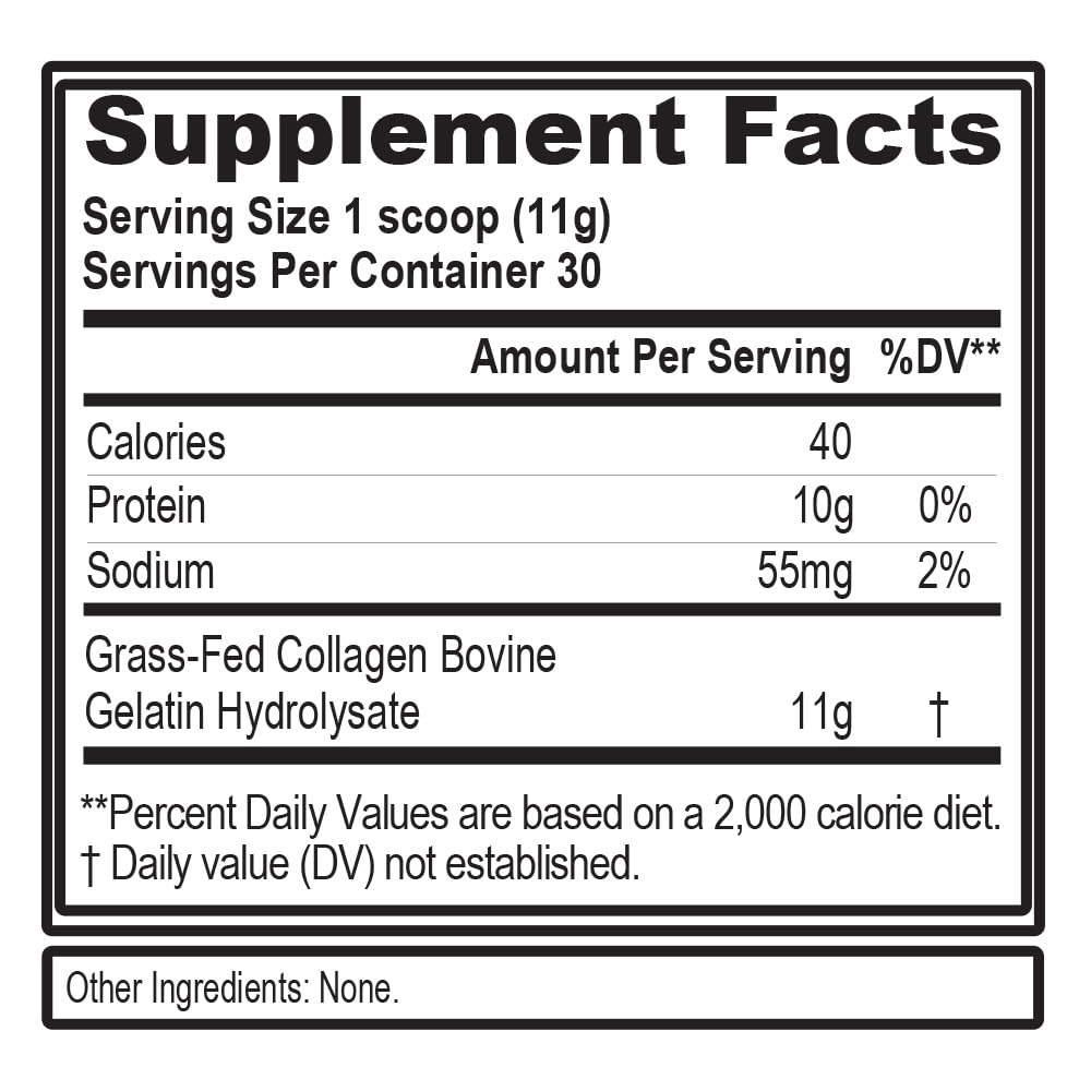 Evlution Nutrition Collagen Peptides Powder – Premium Hydrolyzed Collagen (30 Servings)