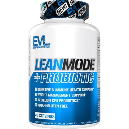 EVL LeanMode + Probiotic – 15B CFUs, Digestive Support, 40 Servings