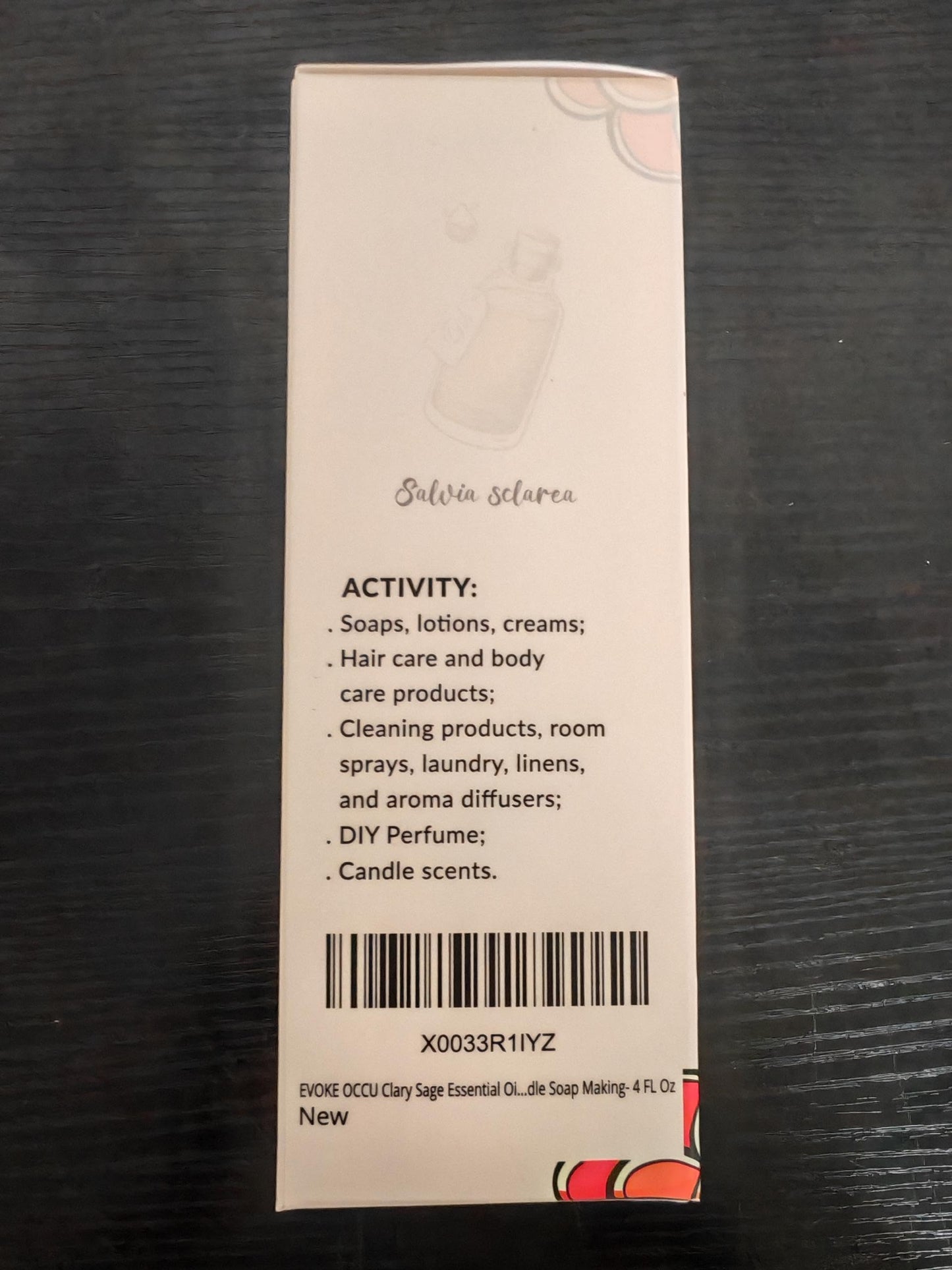 EVOKE OCCU Clary Sage Essential Oil 4 oz – Relaxation, Moisturizing, Air Freshening