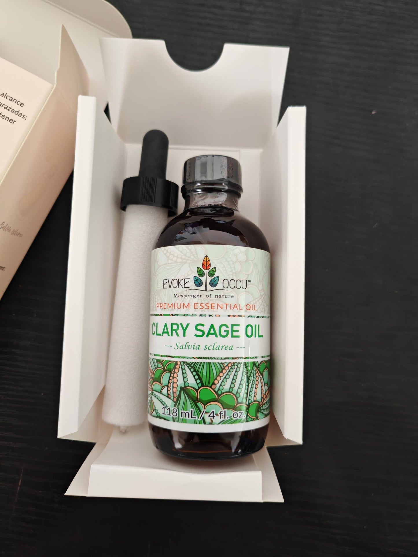 EVOKE OCCU Clary Sage Essential Oil 4 oz – Relaxation, Moisturizing, Air Freshening