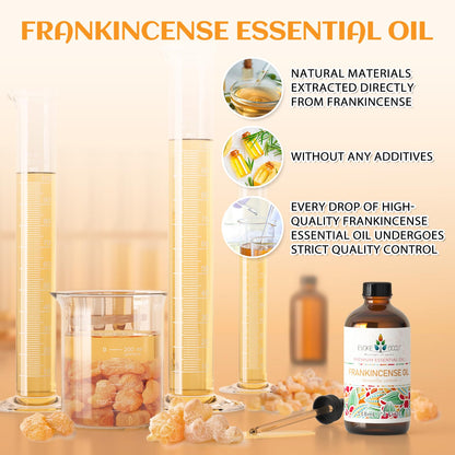 EVOKE OCCU Frankincense Essential Oil for Discomfort Relief, Skin Care, Reduces Redness & Swelling- 4 Fl Oz