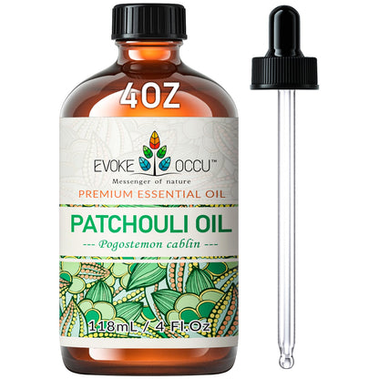 EVOKE OCCU Patchouli Essential Oil – 4 fl oz for Diffuser, Skin Care & DIY