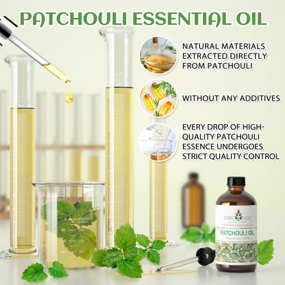 EVOKE OCCU Patchouli Essential Oil – 4 fl oz for Diffuser, Skin Care & DIY