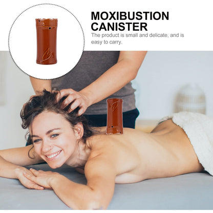 EXCEART Facial Moxibustion Tube - Portable Ceramic Moxa Cup for Facial Massage and Heat Therapy