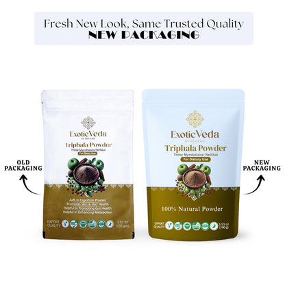 Exotic Veda Triphala Powder 100g – Ayurvedic Digestive Health