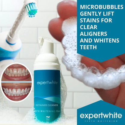 Expertwhite Max HP Foam – Aligner & Retainer Cleaner + Whitening Foam (Invisalign)
