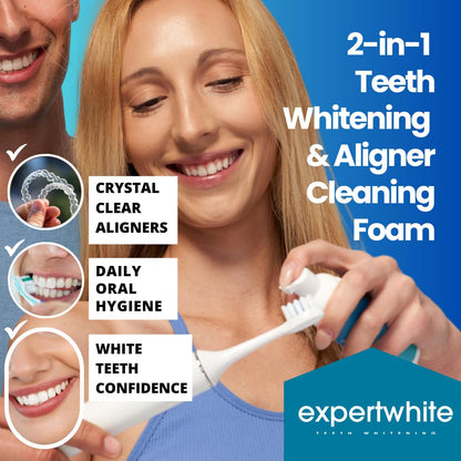 Expertwhite Max HP Foam – Aligner & Retainer Cleaner + Whitening Foam (Invisalign)