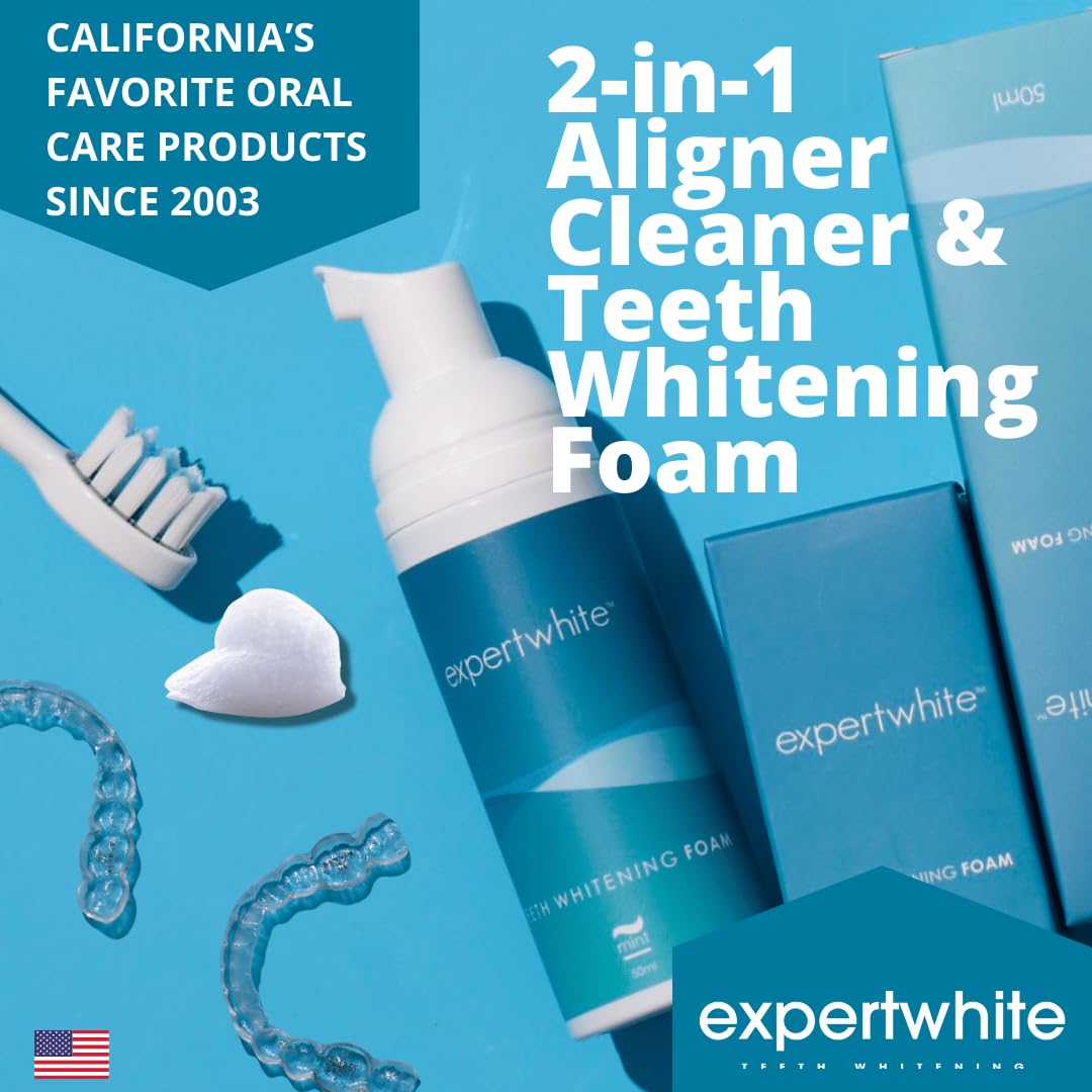 Expertwhite Max HP Foam – Aligner & Retainer Cleaner + Whitening Foam (Invisalign)