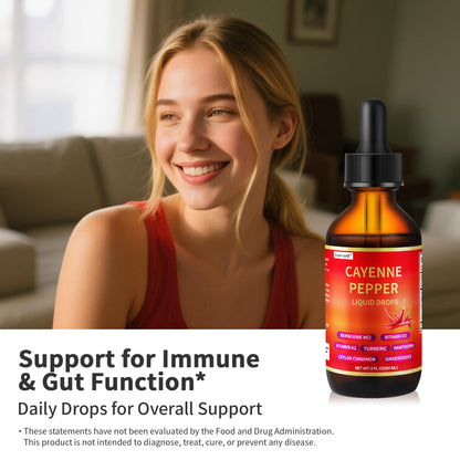 Experwell Cayenne Pepper Drops – Liquid Supplement for Circulation & Metabolism