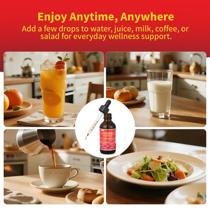Experwell Cayenne Pepper Drops – Liquid Supplement for Circulation & Metabolism