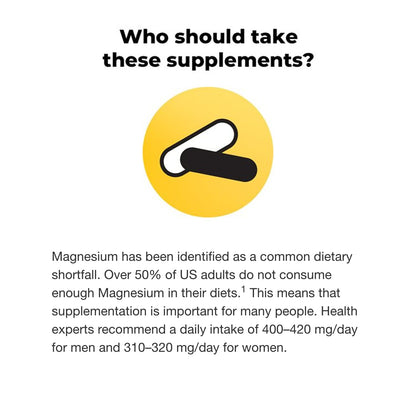 Extra Strength Magnesium 400mg | 6-Month Supply | Bone, Nerve & Muscle Support | Gluten Free | 180 Softgels