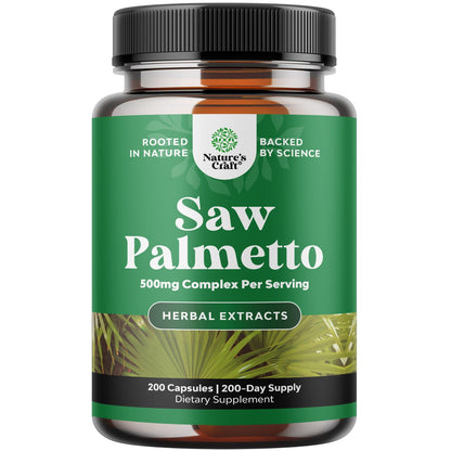 Extra Strength Saw Palmetto Extract 500mg | Hair Health & Urinary Support