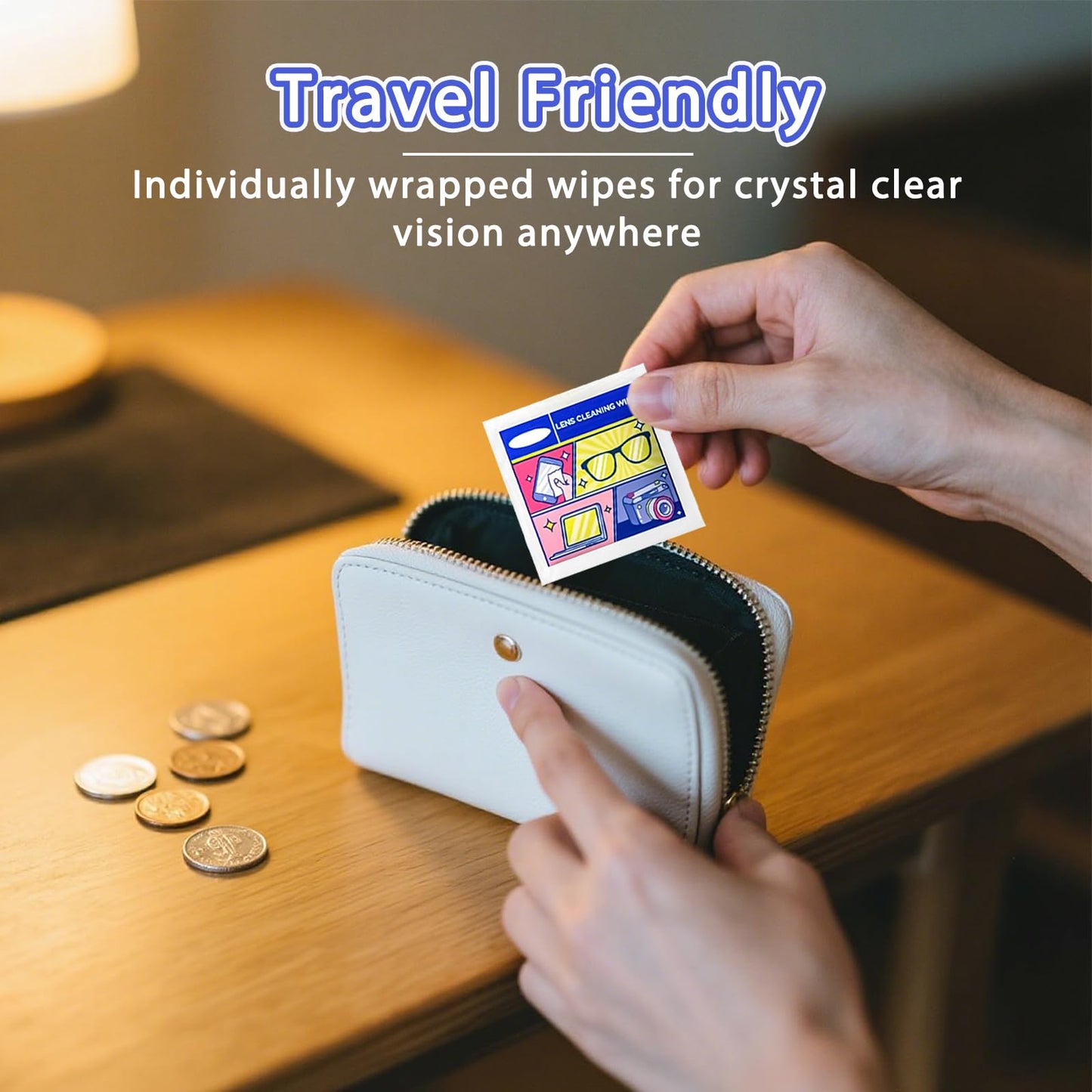 Eye Glasses Cleaner Wipes - Lens Wipes for Glasses & Screens (300 PCS) - Individually Wrapped