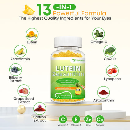 Lutein 20 mg with Zeaxanthin Gummies – Eye Health Support (120 ct)