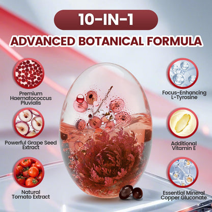 Astaxanthin 12mg – 4 Month Supply | 10-in-1 Antioxidant for Eye, Joints & Skin Health