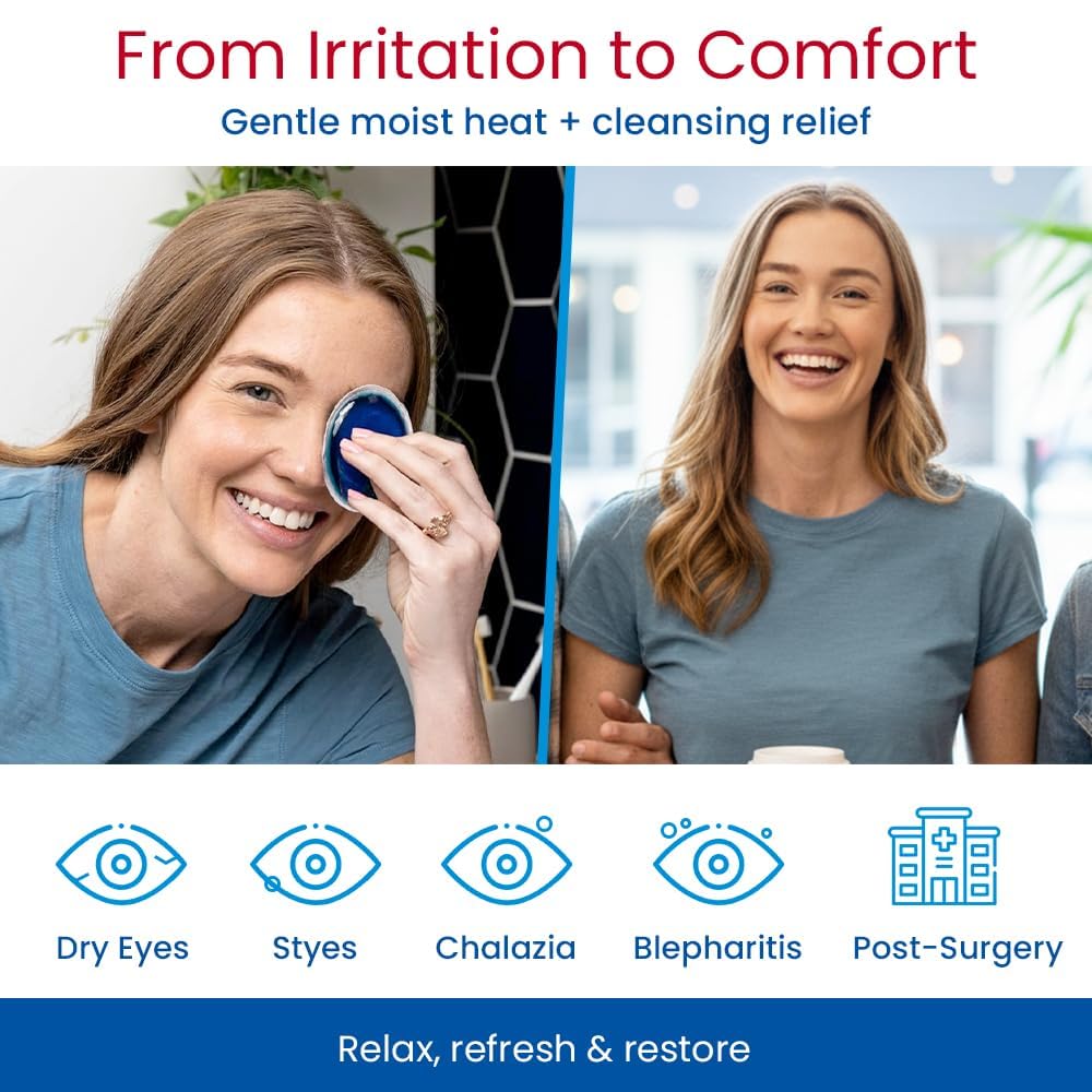 Eye-Press Self-Heating Eye Compress & Lid Wipes | Soothing Moist Heat