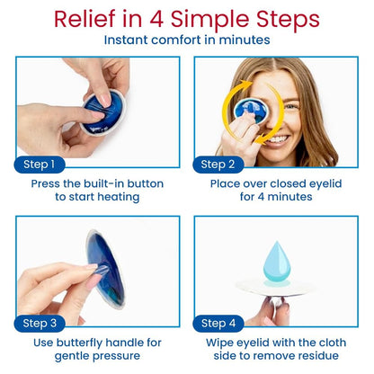 Eye-Press Self-Heating Eye Compress & Lid Wipes | Soothing Moist Heat