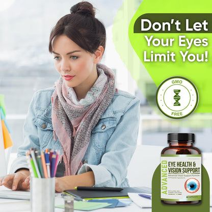 Vision Support: Best Eye Vitamins for Blurry Vision, Lutein & Zinc for Macular Health