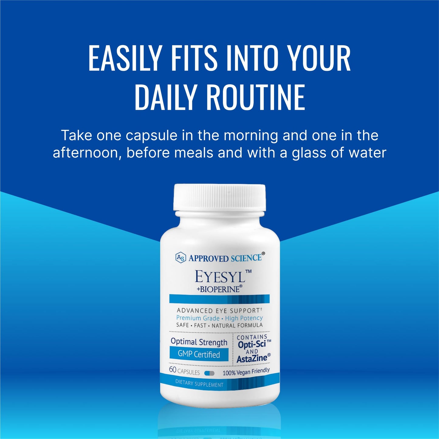 EyeSyl by Approved Science - Eye Support Supplement, 60 Capsules, Made in USA