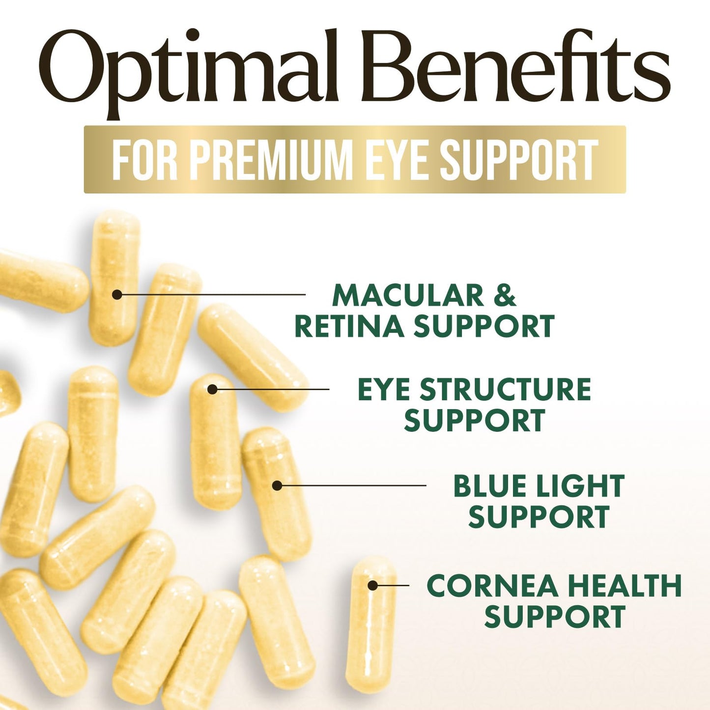 Eye Vitamins & Mineral Supplement – Lutein, Zeaxanthin, Zinc (120 Capsules)