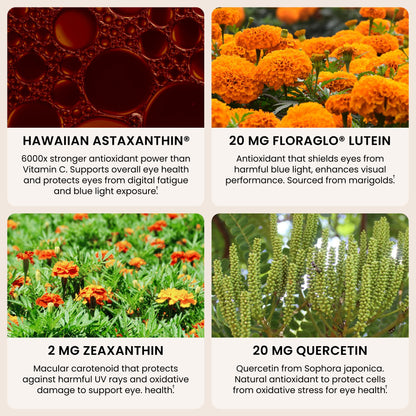 EyeAstin: BioAstin Hawaiian Astaxanthin with Lutein & Zeaxanthin - Supports Eye Health