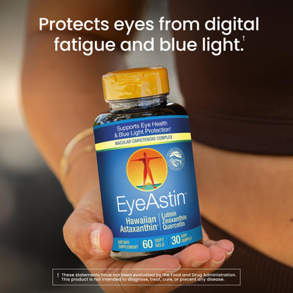 EyeAstin: BioAstin Hawaiian Astaxanthin with Lutein & Zeaxanthin - Supports Eye Health