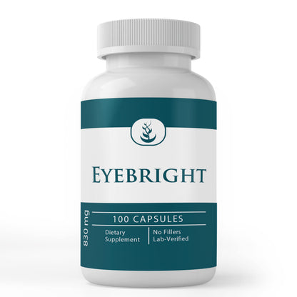 Pure Eyebright Capsules – 100 Count | No Additives or Fillers | Lab Verified