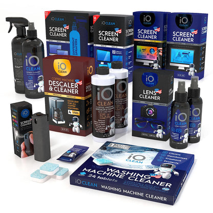 Eyeglass Lens Cleaner Kit – 3.38oz + 3.38oz + 2 Microfiber Cloths Included