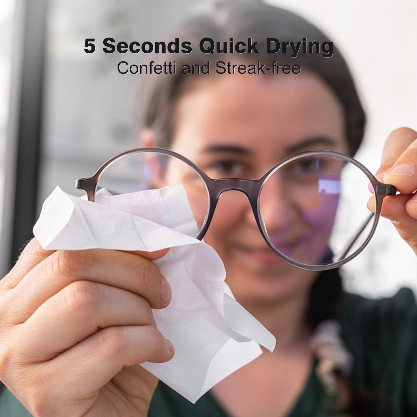 200 Count Lens Cleaning Wipes - Pre-Moistened, Individually Wrapped, Streak-Free, Fast Drying