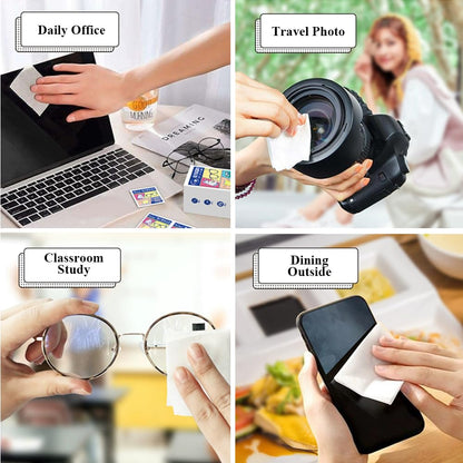 Glasses Cleaner Wipes (300 PCS) – Lens & Screen Wipes for Eyeglasses