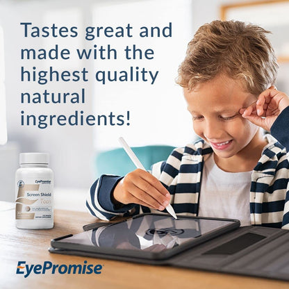 EyePromise Screen Shield Teen Eye Vitamin – 30-Count Chewable for Kids