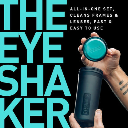 Eyeshaker Set – Patented Glasses Cleaning Device for Lenses & Frames