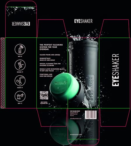 Eyeshaker Set – Patented Glasses Cleaning Device for Lenses & Frames