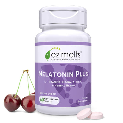 EZ Melts Dissolvable Melatonin Plus – Sugar-Free Sleep Support (60-Day Supply)