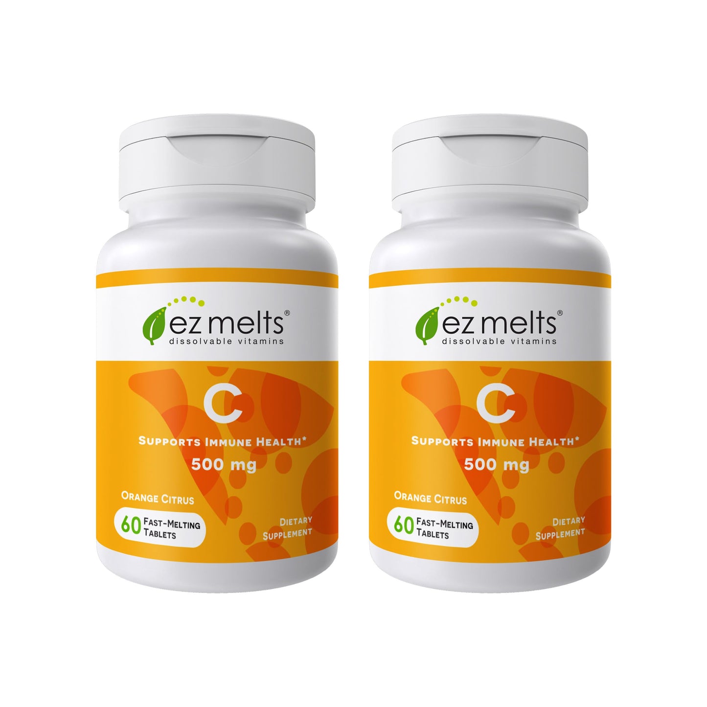 EZ Melts Dissolvable Vitamin C 500 mg – Sugar-Free, 2 Pack