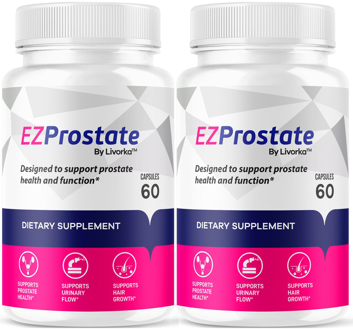 EZ Prostate Supplement 2 Pack - Capsules for Men (120 Count) BritishVita | Premium UK Vitamins & Wellness Supplements