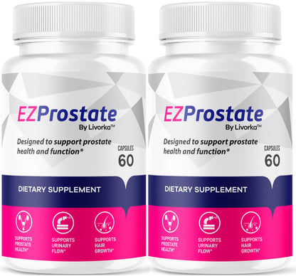 EZ Prostate Supplement 2 Pack - Capsules for Men (120 Count) BritishVita | Premium UK Vitamins & Wellness Supplements