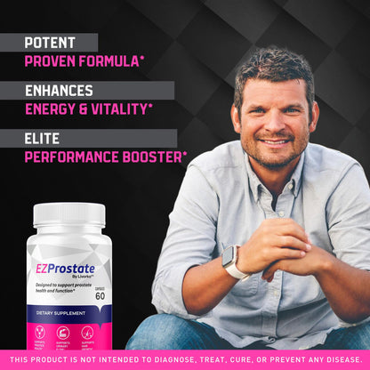 EZ Prostate Supplement 2 Pack - Capsules for Men (120 Count) BritishVita | Premium UK Vitamins & Wellness Supplements