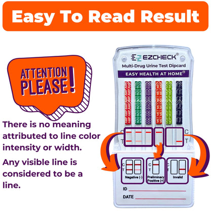 [20 Pack] EZCHECK 6-Panel Drug Test - at-Home Kit for THC, MET, BZO, OPI, AMP, COC