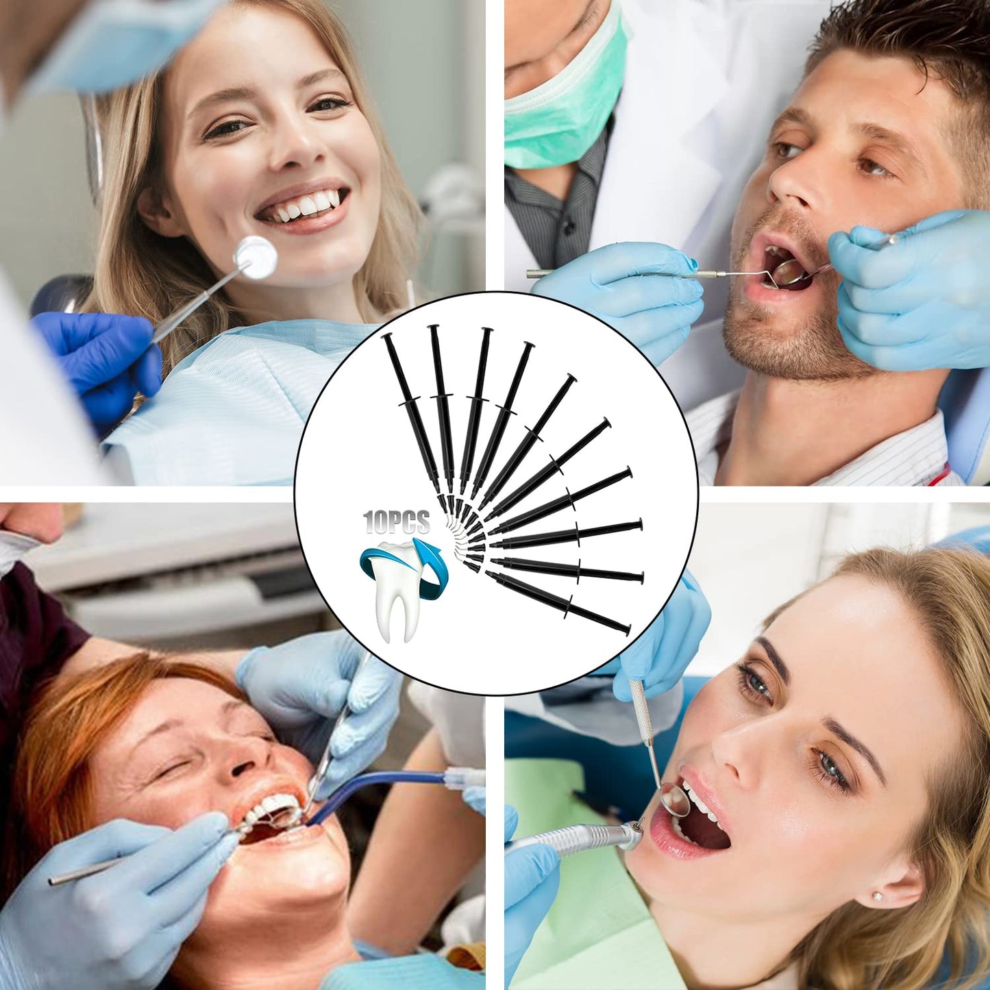 EZGO 10-Pieces 3ml Dental Gingival Barrier Gel – Gum Protector for Teeth Whitening