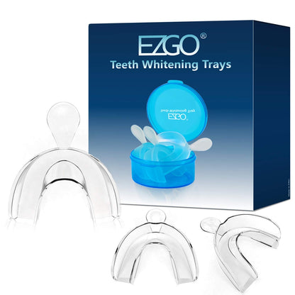 EZGO Teeth Whitening Trays - BPA Free Moldable Mouth Guards, Custom Fit