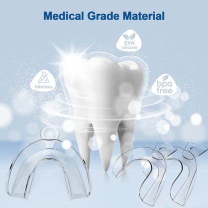 EZGO Teeth Whitening Trays - BPA Free Moldable Mouth Guards, Custom Fit