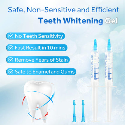 EZGO 10-Pack Teeth Whitening Gel Refills – 22% Carbamide Peroxide, Mint Flavor