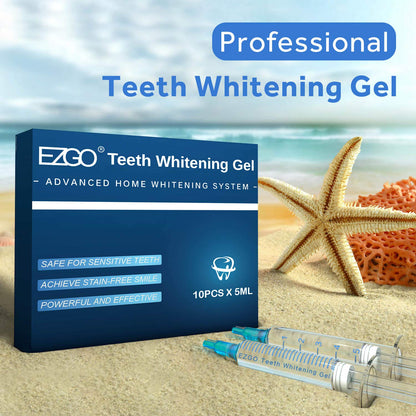 EZGO 10-Pack Teeth Whitening Gel Refills – 22% Carbamide Peroxide, Mint Flavor