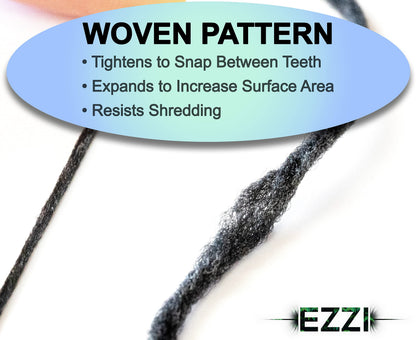 EZZI Woven Expanding Dental Floss | Mint, Charcoal & Xylitol | 109 Yards