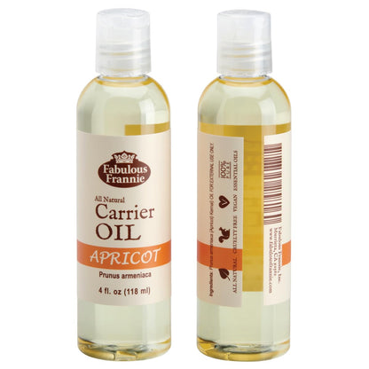 Fabulous Frannie Apricot Carrier Oil 4oz – Base Oil for Essential Oils & Massage