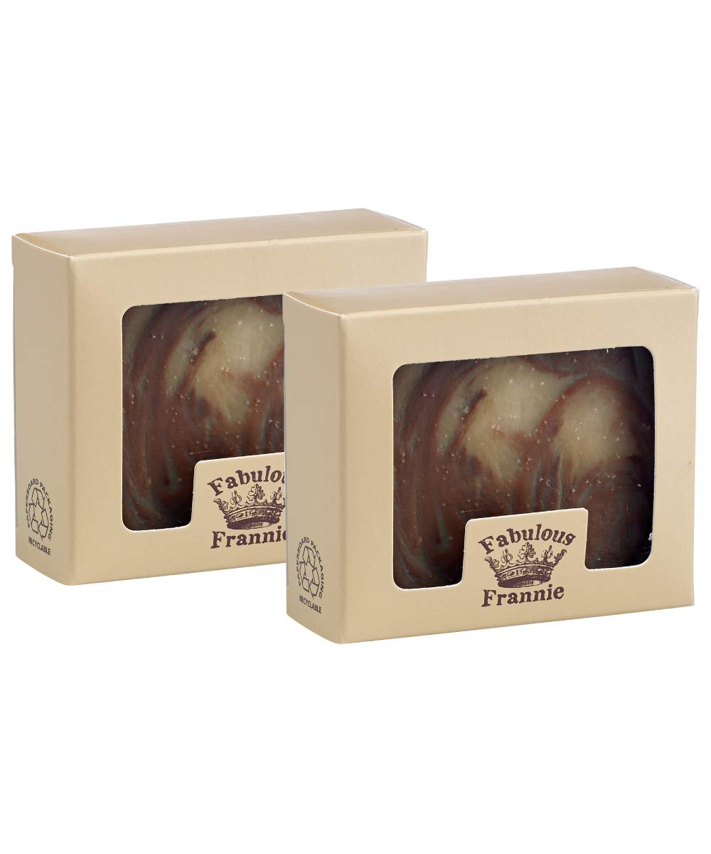Fabulous Frannie Flower Fields Herbal Soap Gift Set – Geranium, Lavender & Ylang Ylang, 4 oz Each (Pack of 2)