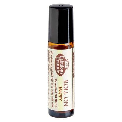 Fabulous Frannie Happy Essential Oil Blend Roll-On – Pre-Diluted 10ml (Pack of 1)